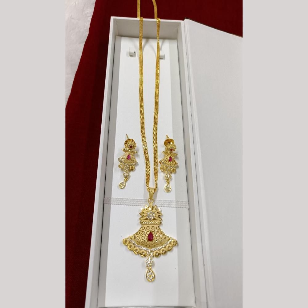 Pari Art Jewellery Forming Chain Pendant Set