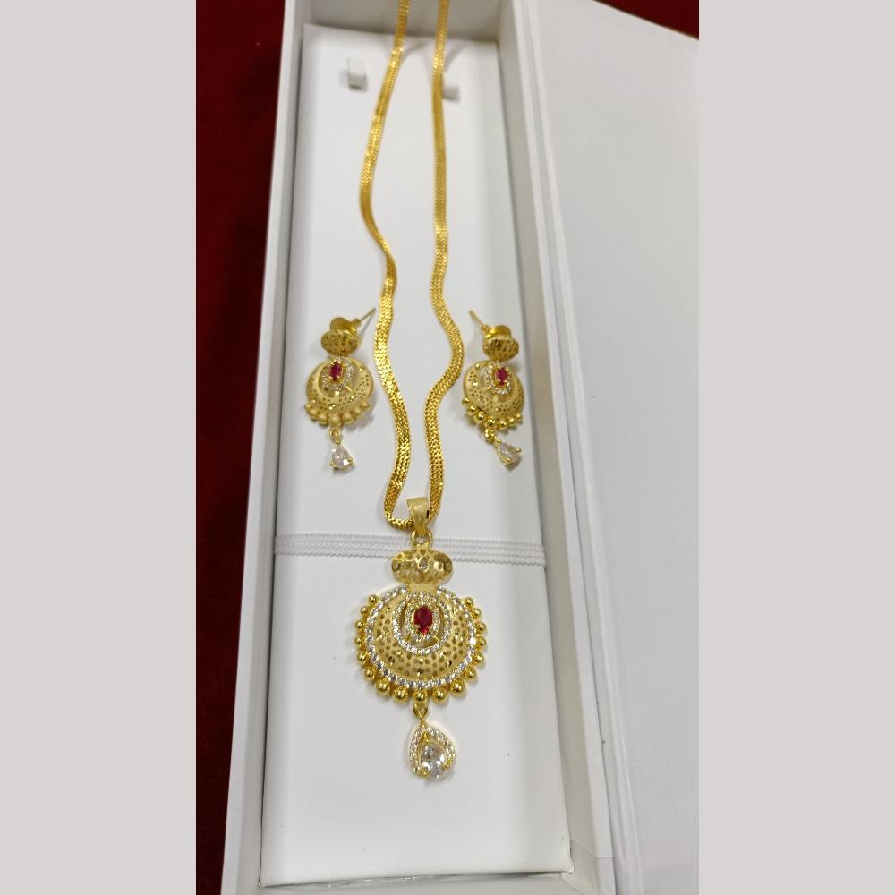 Pari Art Jewellery Forming Chain Pendant Set