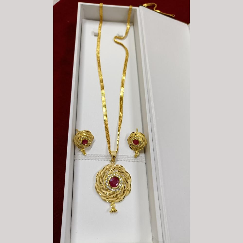 Pari Art Jewellery Forming Chain Pendant Set