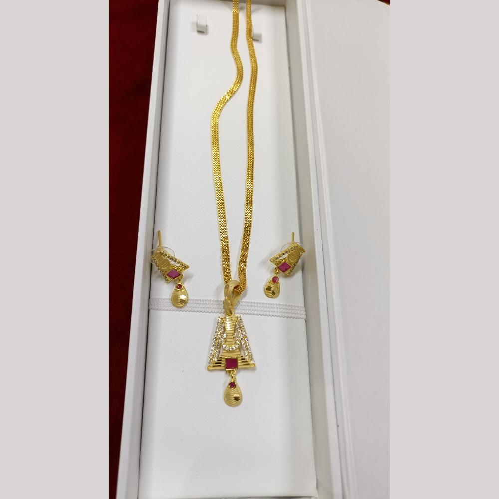 Pari Art Jewellery Forming Chain Pendant Set
