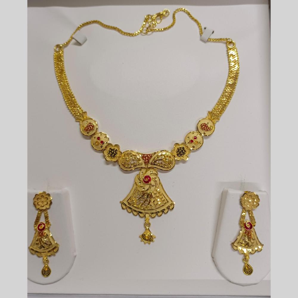 Pari Art Jewellery Royal Rivaaz Meenakari Necklace Set