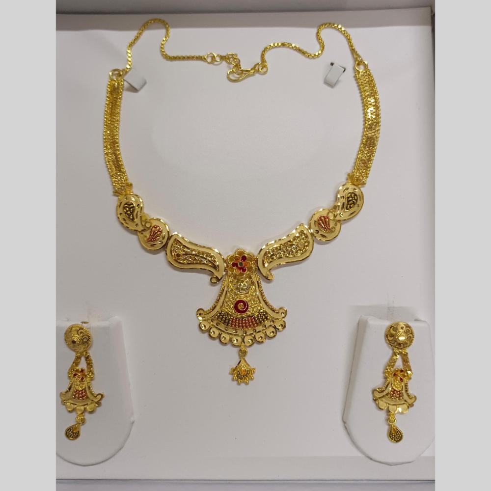 Pari Art Jewellery Royal Rivaaz Meenakari Necklace Set