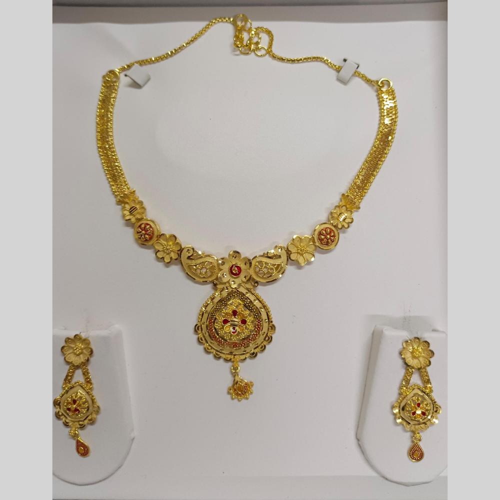Pari Art Jewellery Royal Rivaaz Meenakari Necklace Set