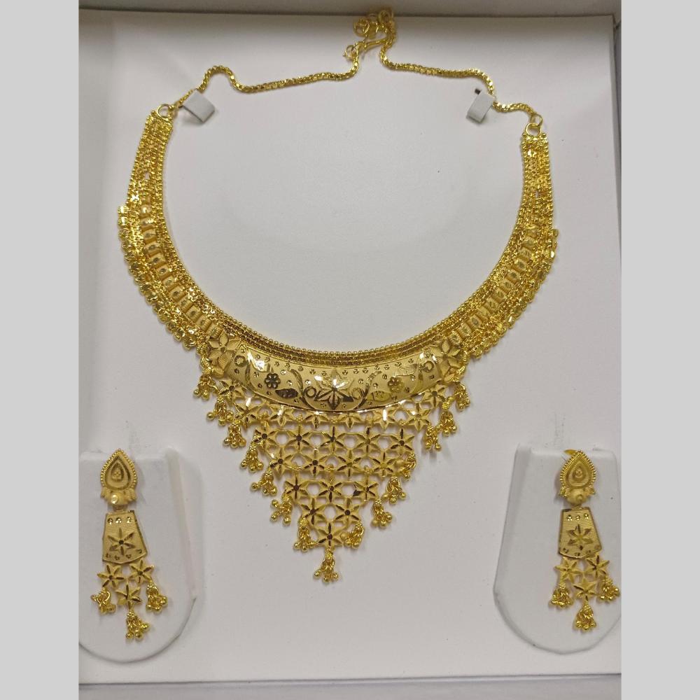 Pari Art Jewellery Luxurious Forming Heavy Necklace Set