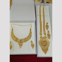 Pari Art Jewellery Royal Forming Double Necklace Jewellery Set