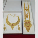 Pari Art Jewellery Royal Forming Double Necklace Jewellery Set