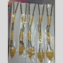 Pari Art Jewellery Delicate Traditional Forming with Black Beads Mangalsutra (1 Piece Only)