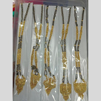 Pari Art Jewellery Delicate Traditional Forming with Black Beads Mangalsutra (1 Piece Only)
