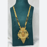 Pari Art Jewellery Delicate Traditional Forming with Black Beads Mangalsutra (1 Piece Only)