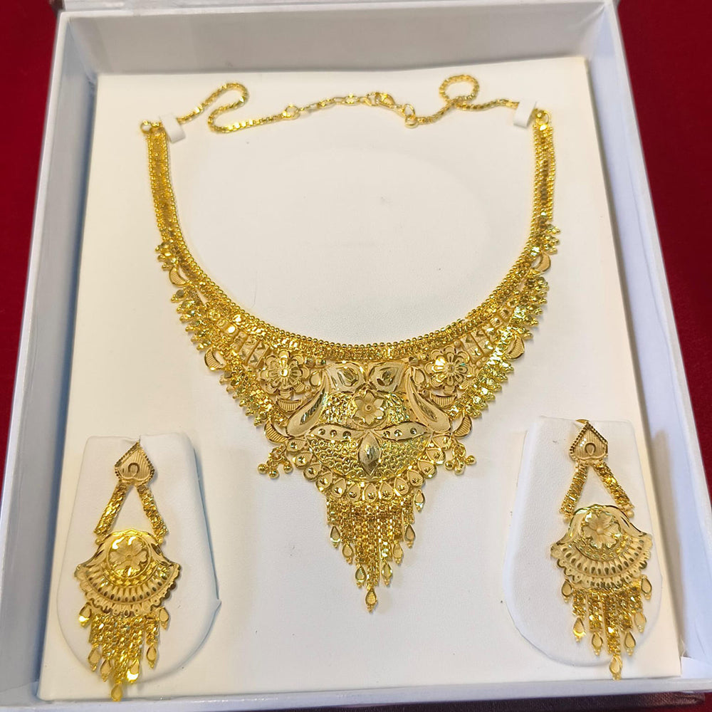 Pari Art Jewellery Forming Luxurious Floral Designer Jewellery Necklace Set