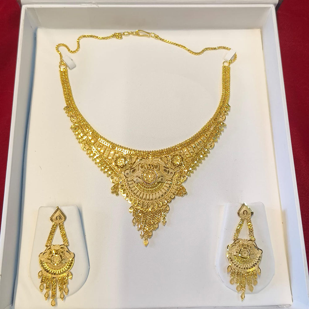 Pari Art Jewellery Forming Luxurious Floral Designer Jewellery Necklace Set