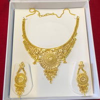 Pari Art Jewellery Forming Luxurious Floral Designer Jewellery Necklace Set 