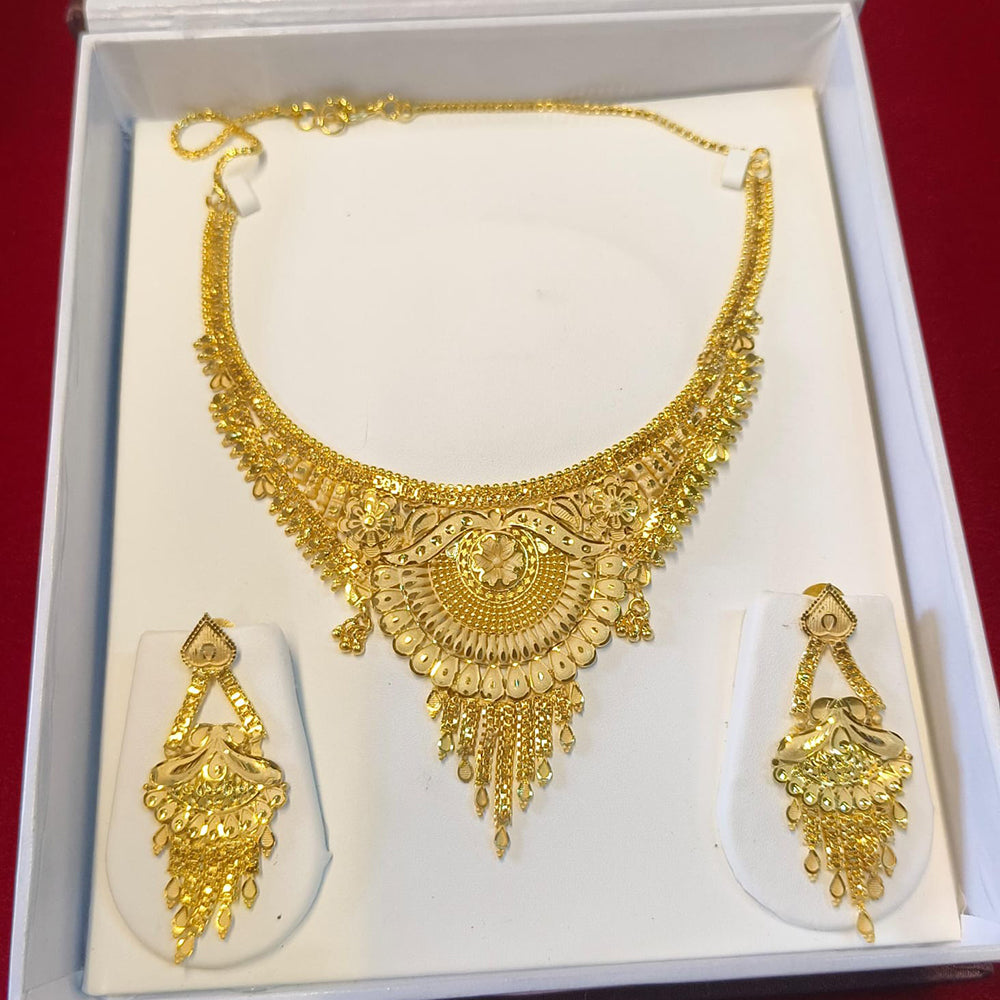 Pari Art Jewellery Forming Luxurious Floral Designer Jewellery Necklace Set