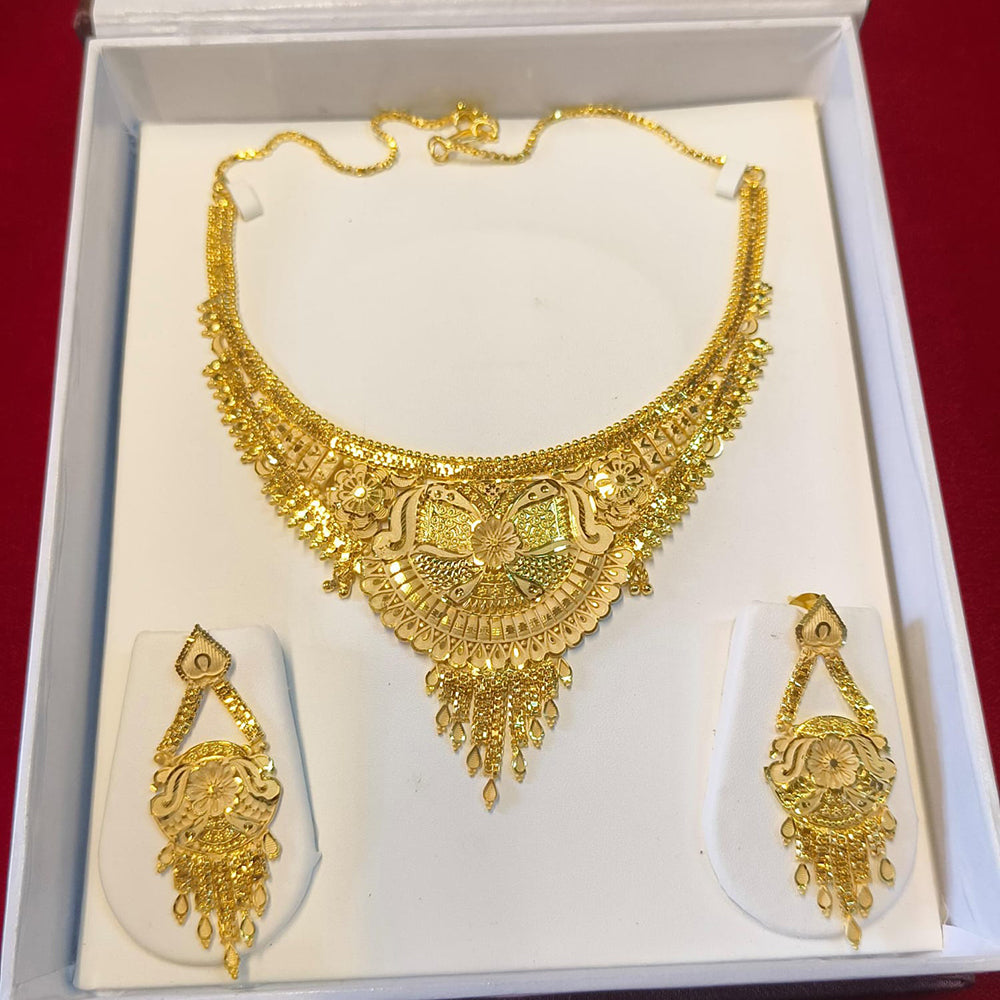 Pari Art Jewellery Forming Luxurious Floral Designer Jewellery Necklace Set