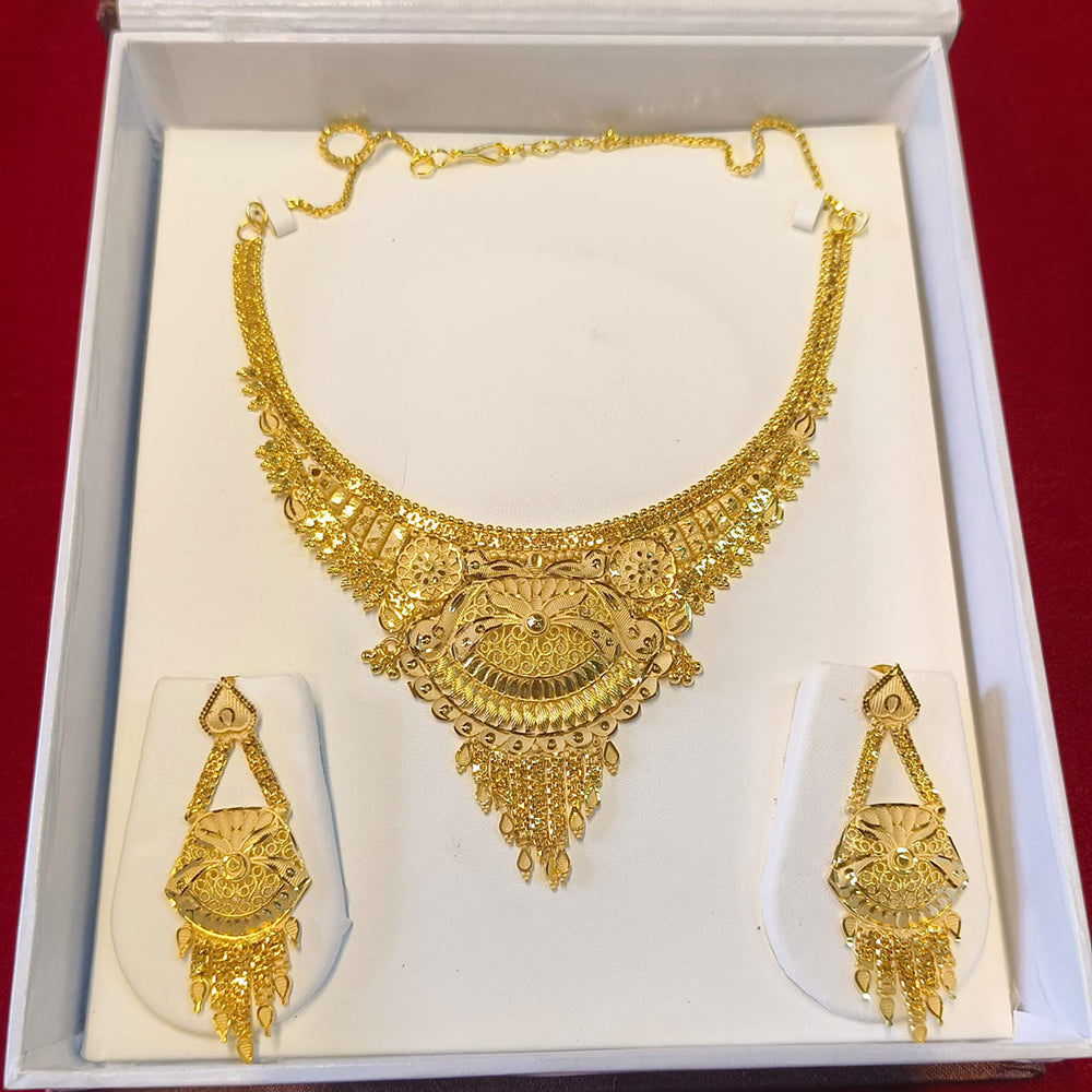 Pari Art Jewellery Forming Luxurious Floral Designer Jewellery Necklace Set