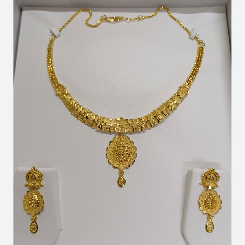 Pari Art Jewellery Forming Luxurious Floral Designer Jewellery Necklace Set