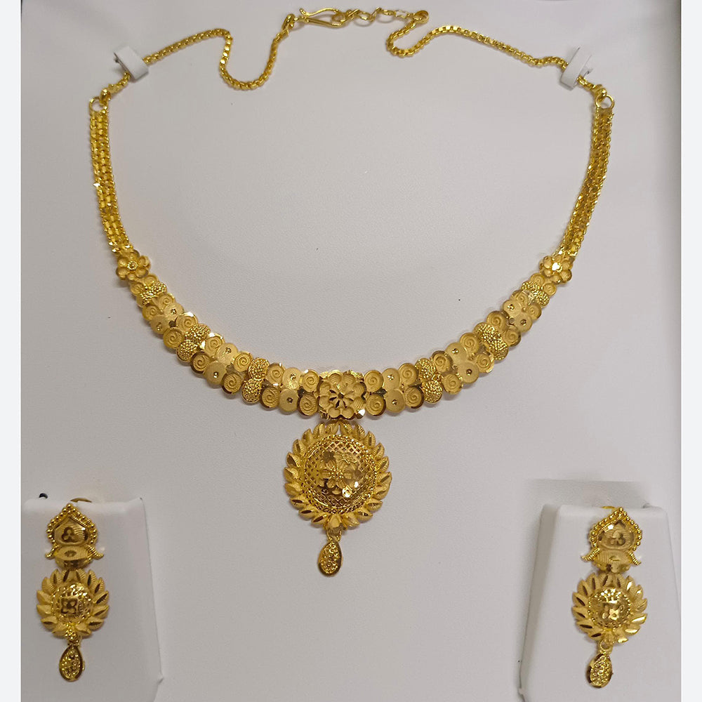 Pari Art Jewellery Forming Luxurious Floral Designer Jewellery Necklace Set