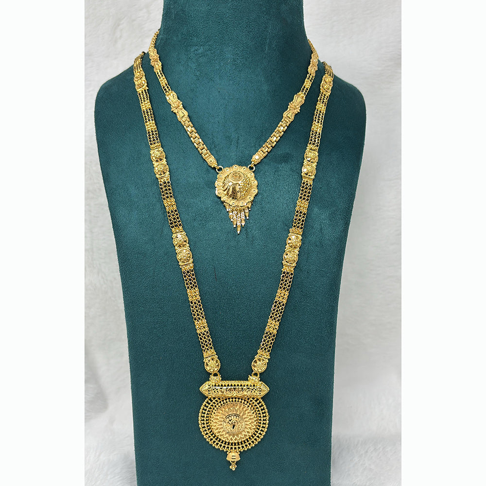 Pari Art Jewellery Delicate Traditional Forming With Black Beads Mangalsutra
