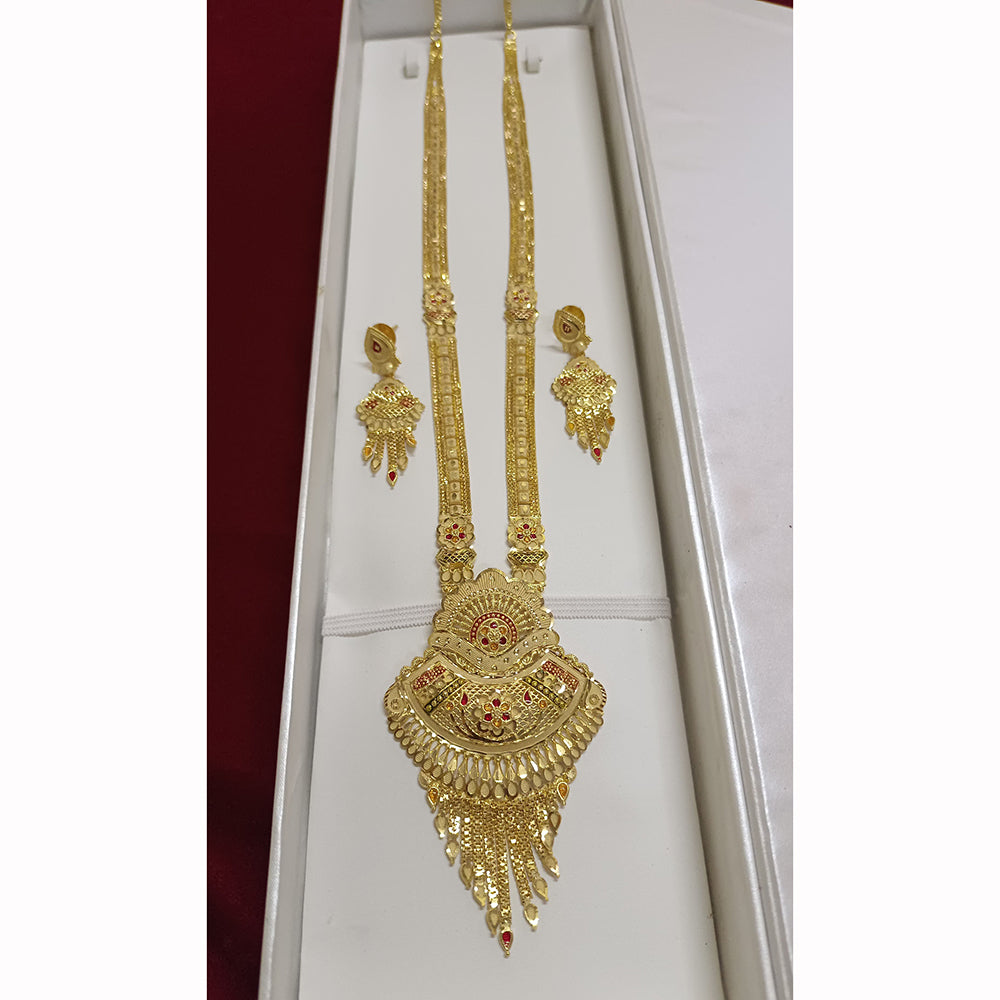 Pari Art Jewellery Forming Luxurious Jewellery Long Necklace Set