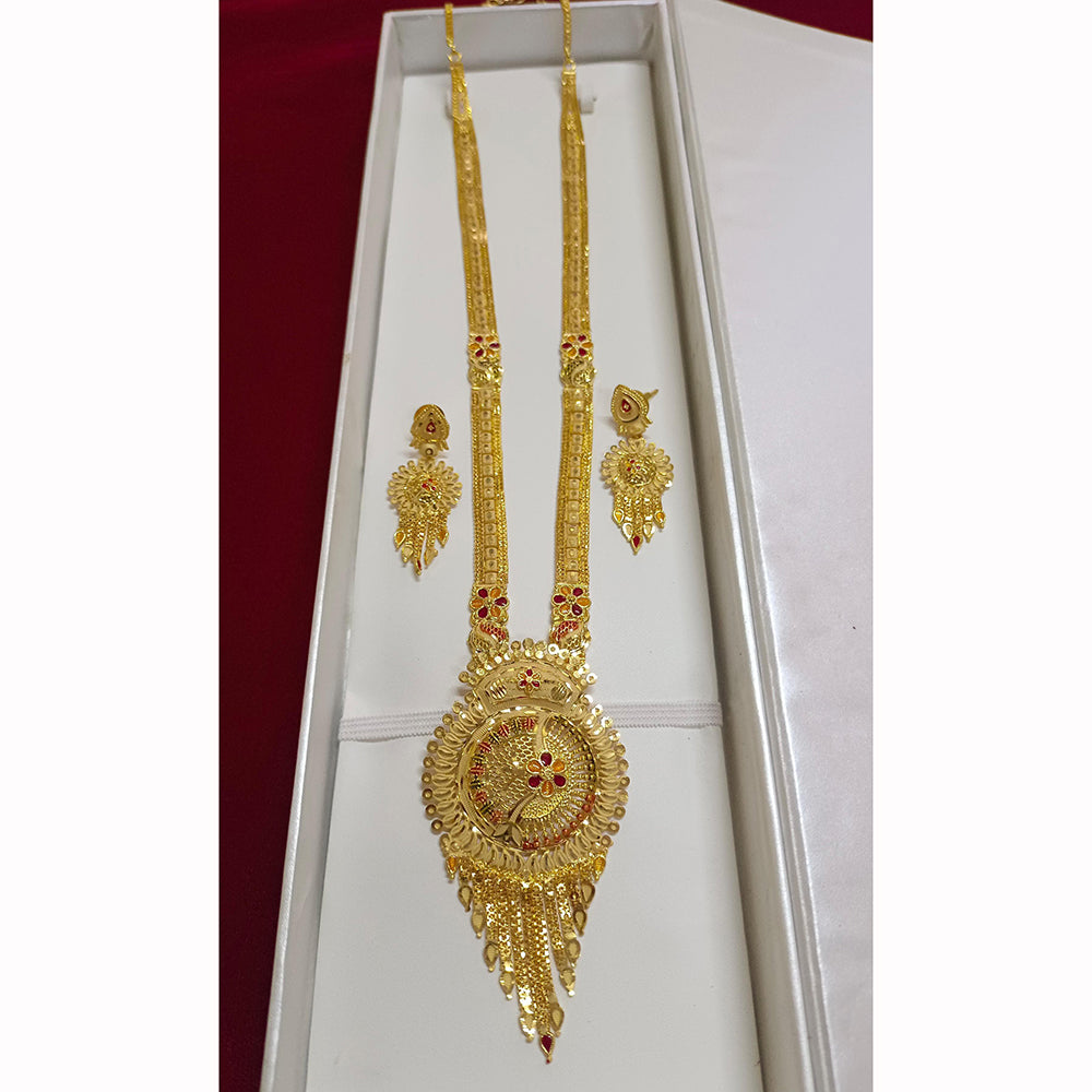 Pari Art Jewellery Forming Luxurious Jewellery Long Necklace Set