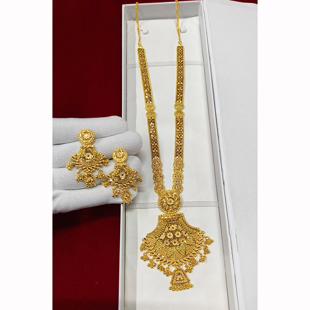 Pari Art Jewellery Forming Luxurious Jewellery Long Necklace Set