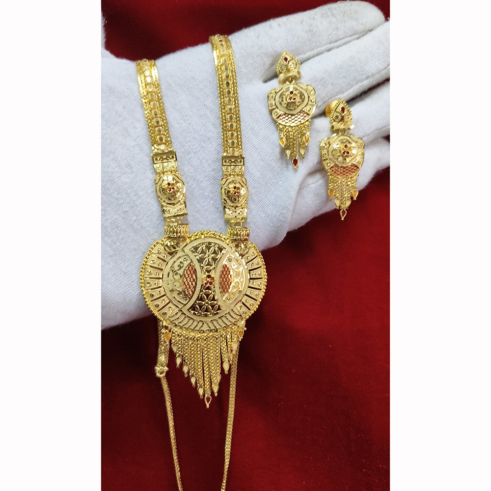 Pari Art Jewellery Forming Luxurious Jewellery Long Necklace Set