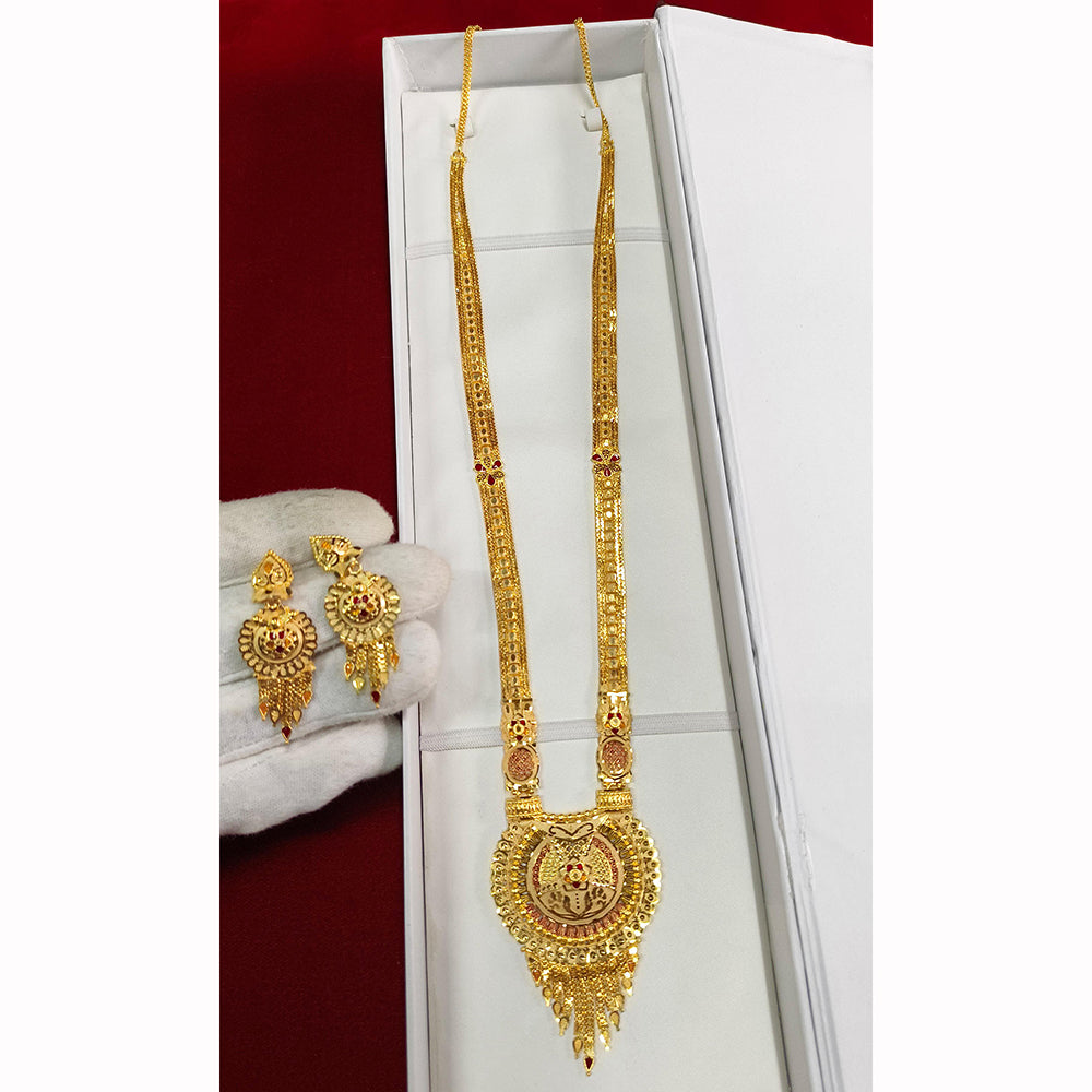 Pari Art Jewellery Forming Luxurious Jewellery Long Necklace Set