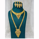 Pari Art Jewellery Royal Forming Double Necklace Jewellery Set