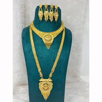 Pari Art Jewellery Royal Forming Double Necklace Jewellery Set