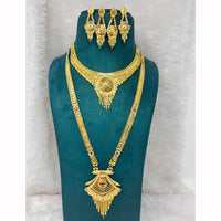 Pari Art Jewellery Royal Forming Double Necklace Jewellery Set