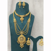 Pari Art Jewellery Royal Forming Double Necklace Jewellery Set