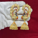 Pari Art Jewellery Forming Meenakari Jhumki Earrings
