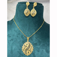 Pari Art Jewellery Classic Trend Forming Pendant With Earrings