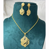 Pari Art Jewellery Classic Trend Forming Pendant With Earrings