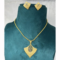 Pari Art Jewellery Classic Trend Forming Pendant With Earrings