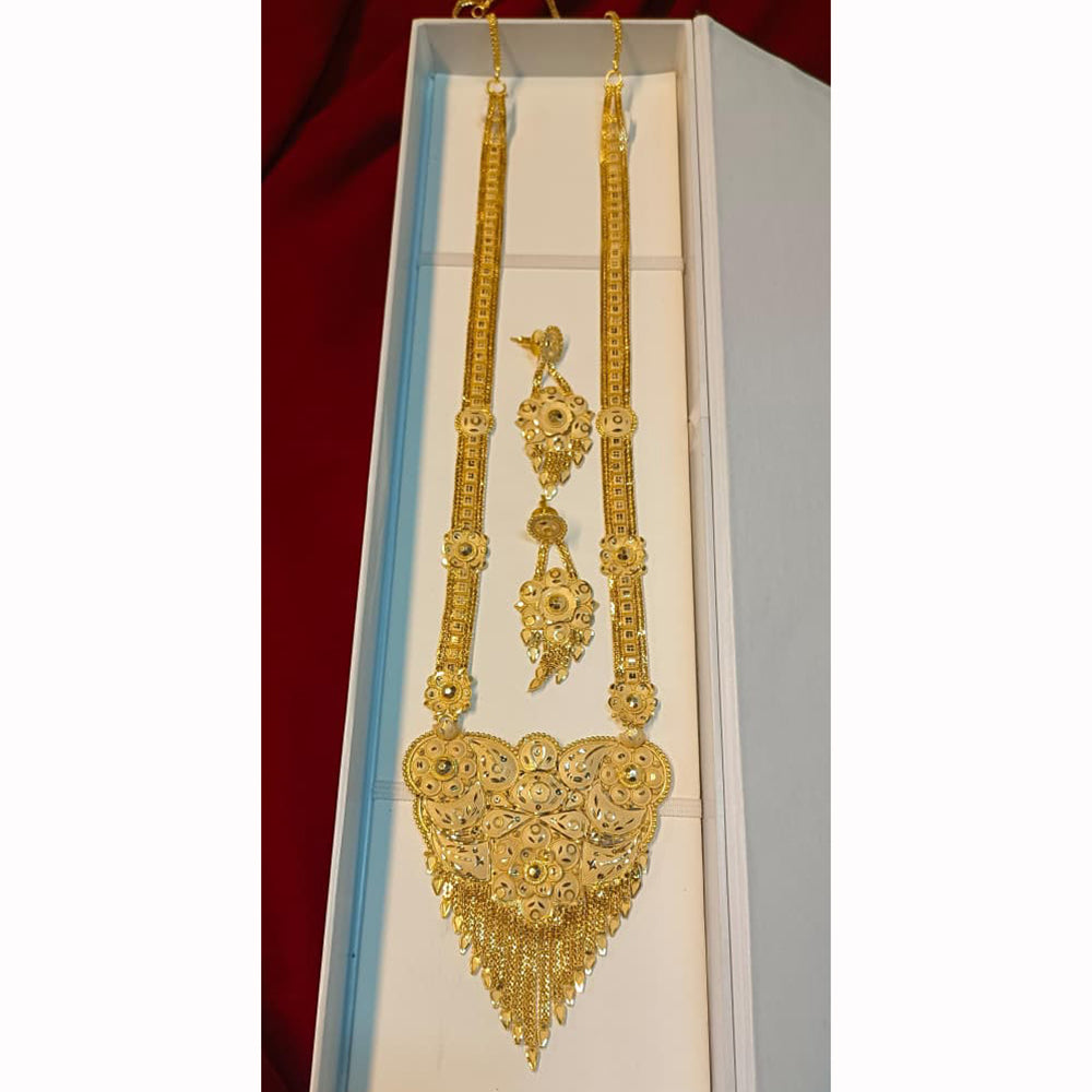 Pari Art Jewellery Stunning Forming Long Necklace Set