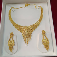 Pari Art Jewellery Trendy Forming Necklace And Matching Earrings Set