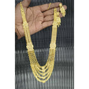 Pari Art Jewellery Trendy Forming Long Necklace And Matching Earrings Set