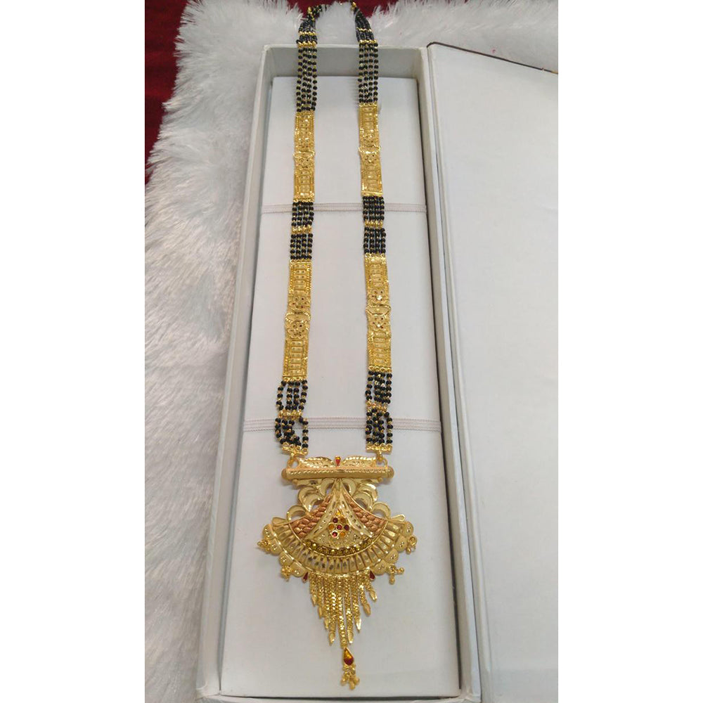 Pari Art Jewellery Designer Black Beads Forming Mangalsutra