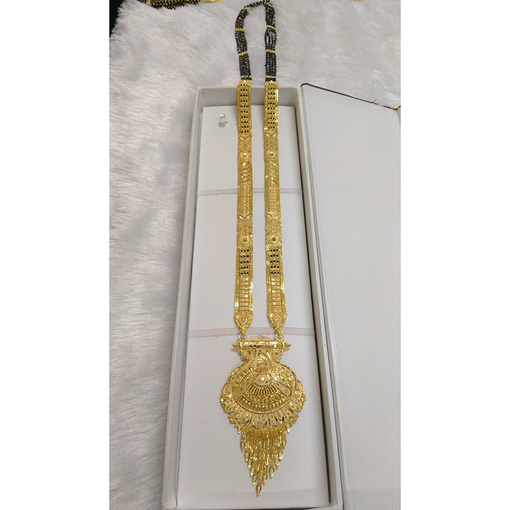 Pari Art Jewellery Designer Black Beads Forming Mangalsutra