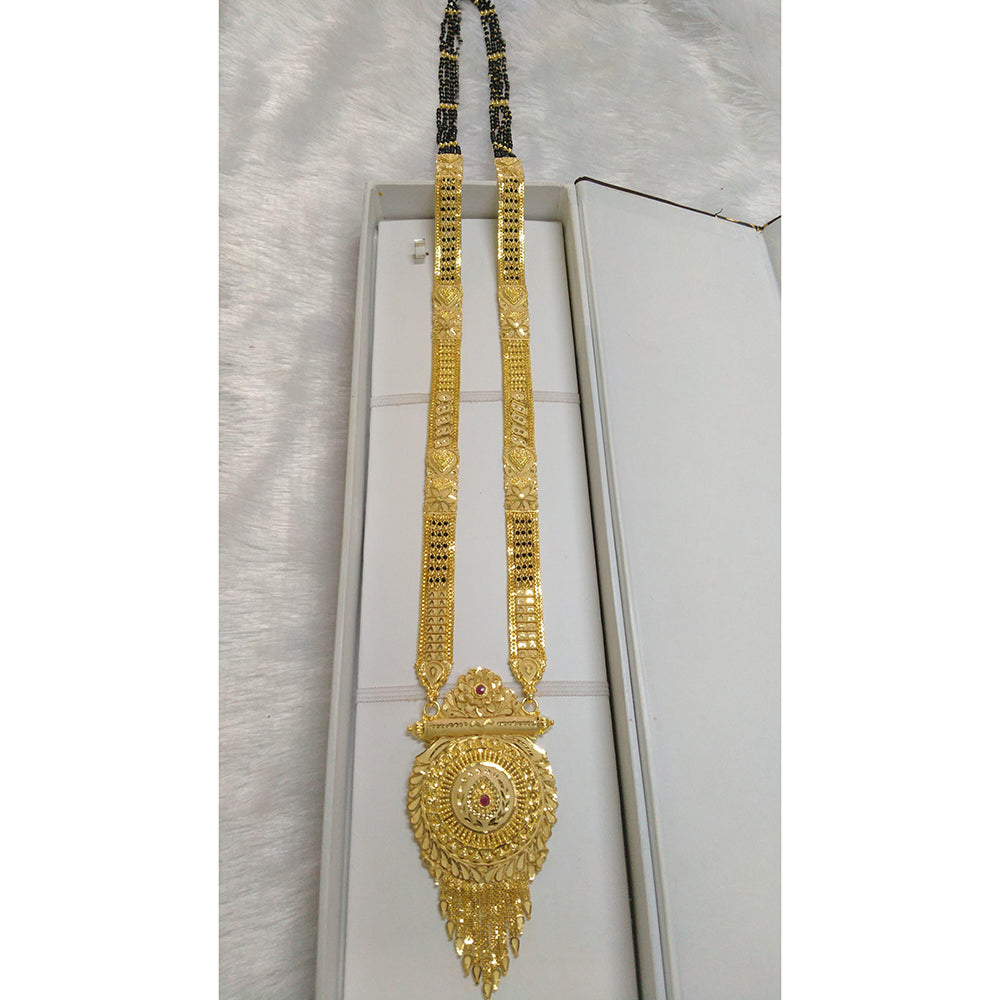 Pari Art Jewellery Designer Black Beads Forming Mangalsutra