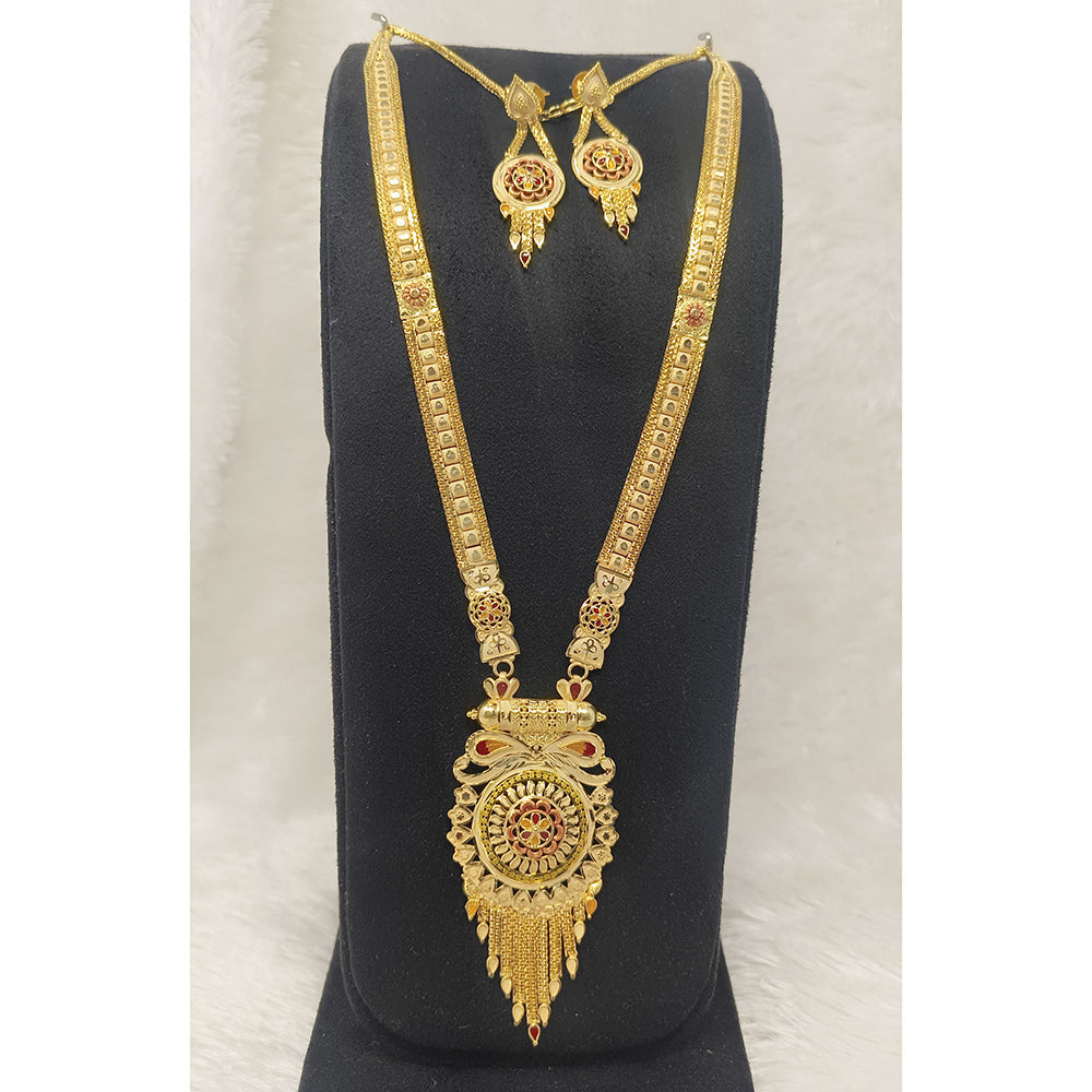 Pari Art Jewellery Forming Heritage Meenakari Long Necklace Set