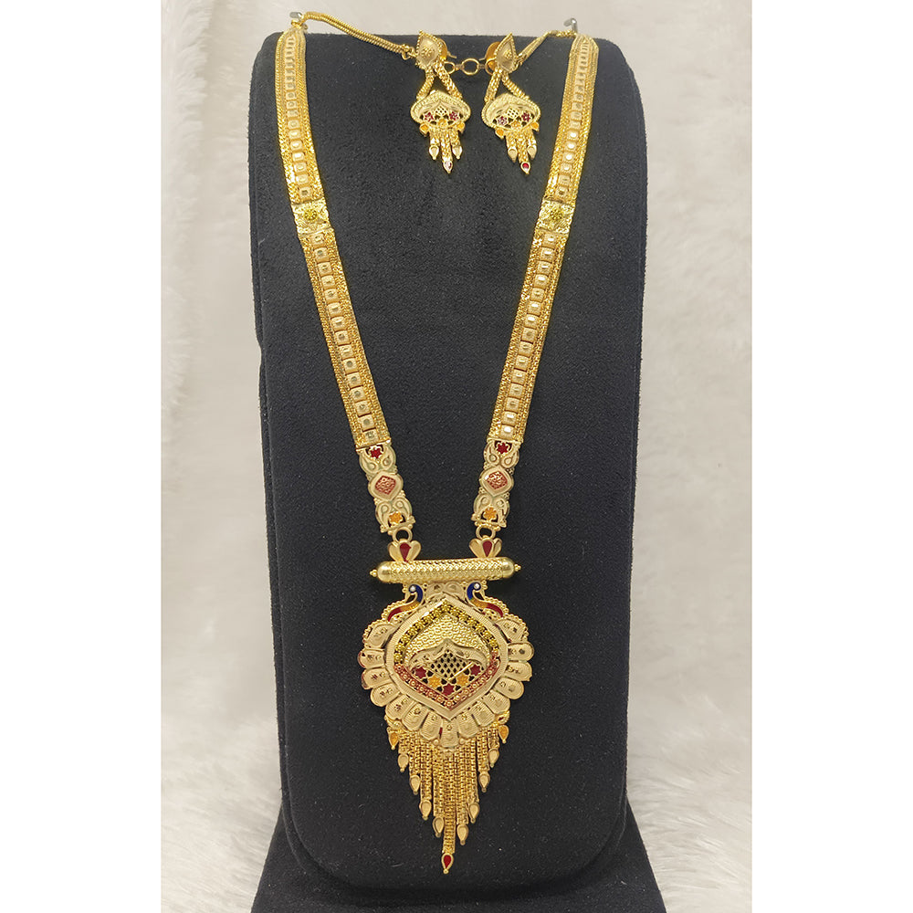 Pari Art Jewellery Forming Heritage Meenakari Long Necklace Set