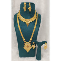 Pari Art Jewellery Royal Forming Double Necklace Set