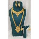 Pari Art Jewellery Royal Forming Double Necklace Set