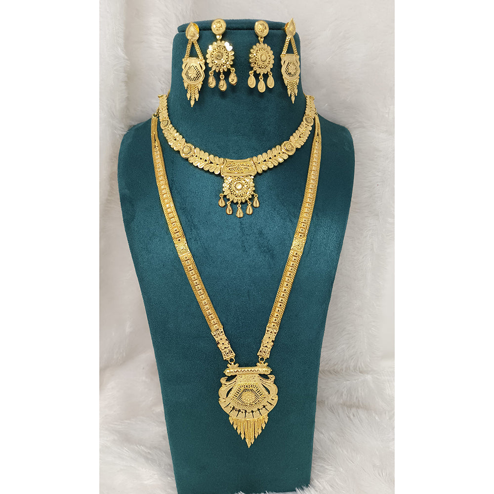 Pari Art Jewellery Royal Forming Double Necklace Set