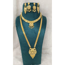 Pari Art Jewellery Royal Forming Double Necklace Set