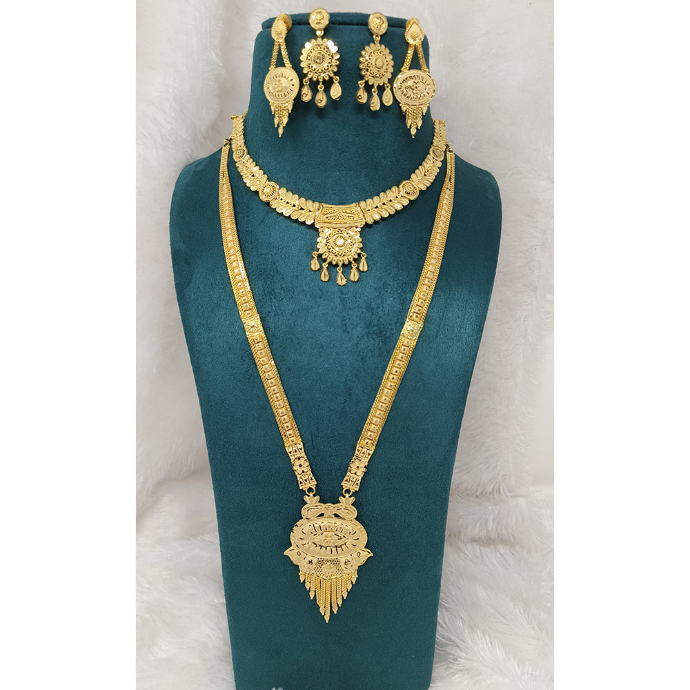 Pari Art Jewellery Royal Forming Double Necklace Set