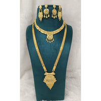 Pari Art Jewellery Royal Forming Double Necklace Set