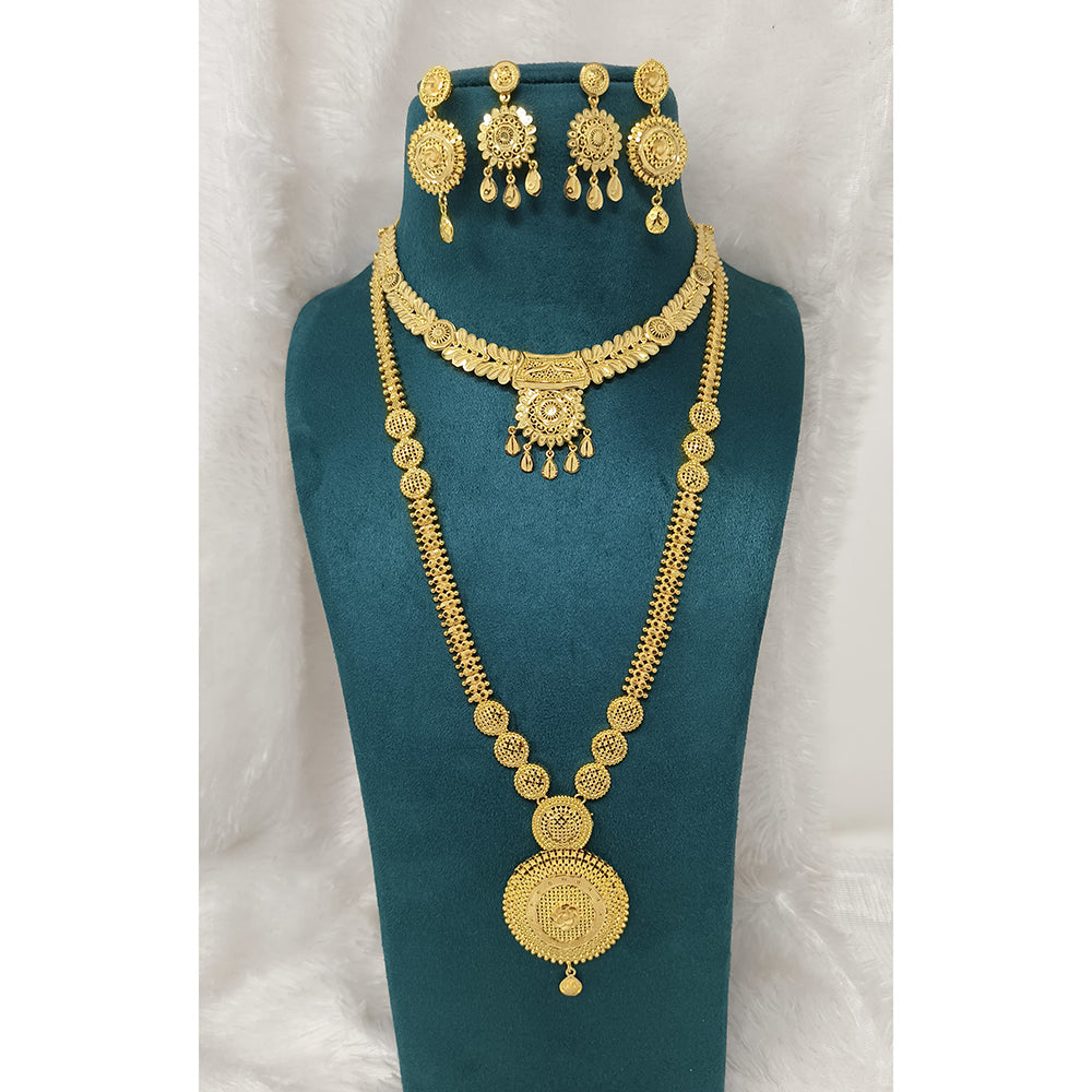 Pari Art Jewellery Classic Forming Double Necklace Set